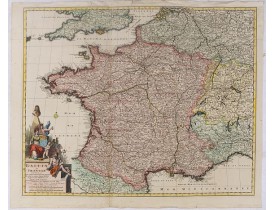 VISSCHER, N. -  Galliae seu Franciae tabula.