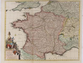 VISSCHER, N. -  Galliae seu Franciae tabula.