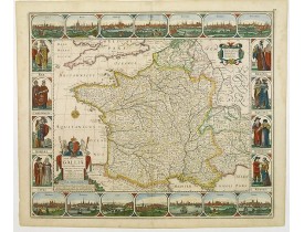 VISSCHER, N. -  Nova haec tabula Galliae Lodovico XIIII . . . VISSCHER, N. -  Nova haec tabula Galliae Lodovico XIIII . . .