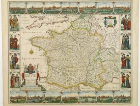 VISSCHER, N. -  Nova haec tabula Galliae Lodovico XIIII . . .