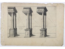 VREDEMAN DE VRIES, J. / HONDIUS, H. -  Perspective print by Vredeman de Vries. 48.