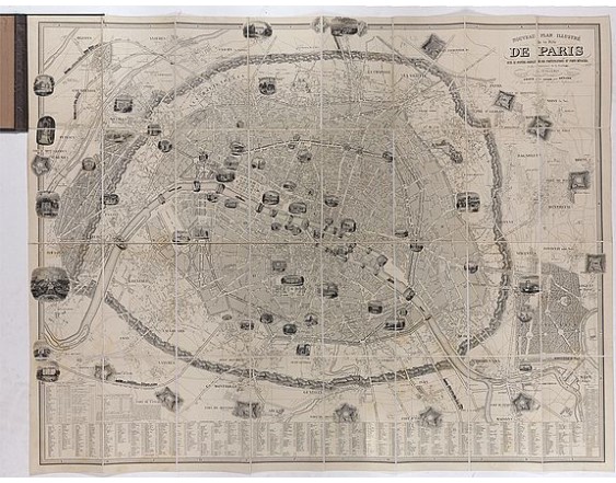 VUILLEMIN, A. - Nouveau plan illustré de la ville de Paris . . . VUILLEMIN, A. - Nouveau plan illustré de la ville de Paris . . .