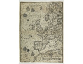 WAGHENAER, L. J. -  Universe Europae Maritime Eiusque Navigationis Descriptio. Generale Pascaerte van Europa . . .