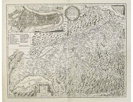 ZOLLINGER, A. -  Inclytae Urbis et Ditionis BERNENSIS cum locis finidimis Tabula Geographica et Hydrographica noviter correcta.