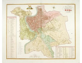 ZUCCAGNI-ORLANDINI, A. -  Pianta della citta di Roma.