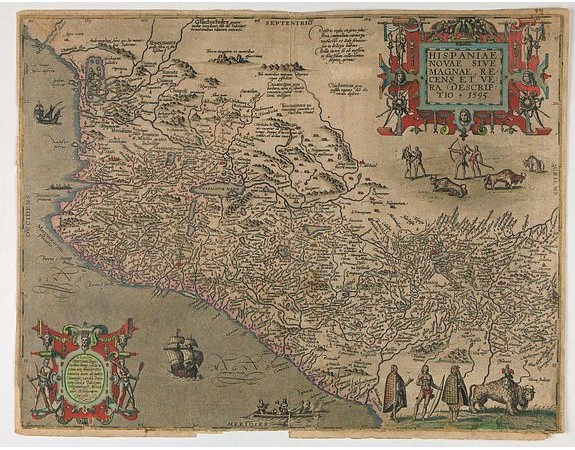DE BRY, Th. - Hispaniae novae sive magnae, recens et vera descriptio * 1595.