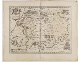 BLAEU, J. -  	Ager Parisiensis vulgo l'Isle de France. Fr. Guilloterius Bitur. Viu. describ. et CL.V.Petro Pithoeo I.C. dedicabat.