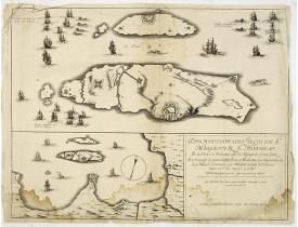 TAVERNIER, M. - Description des isles de Ste Margrite & St Honorat. Et des forts et redouttes que les Espagnols y ont faitz et la reprisse de partie desditz forts et redouttes par l'armée navalle de Sa Majesté commandée par Monsieur le comte de Harcou